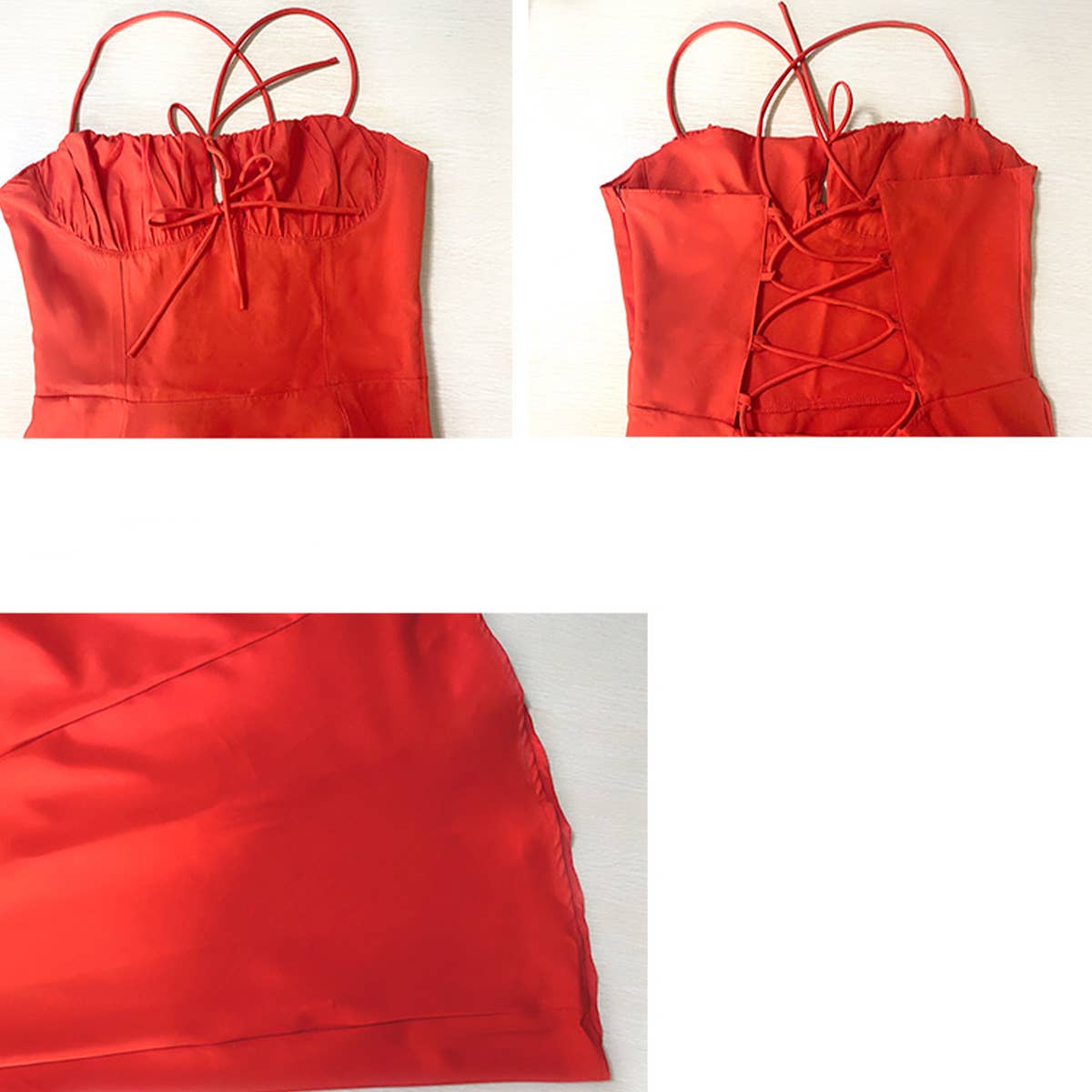 ELEGANT SLIM DRESS WITH HALTER SLIT