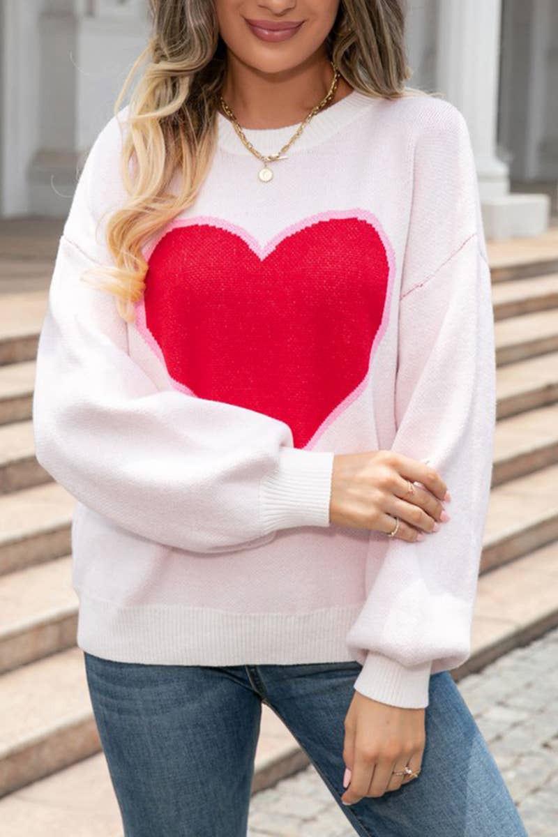 CWOSWL1677_Crew Neck Long Sleeve Pullover Sweater