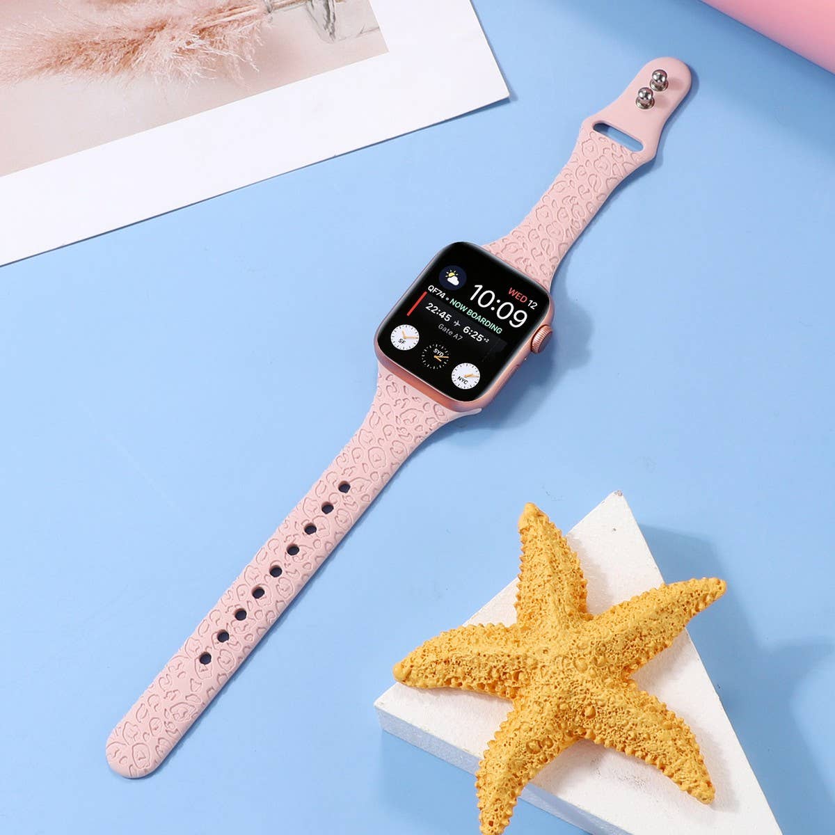 APPLE WATCH9-1 ENGRAVED LEOPARD PRINT STRAP IWATCH8_CWWW0070