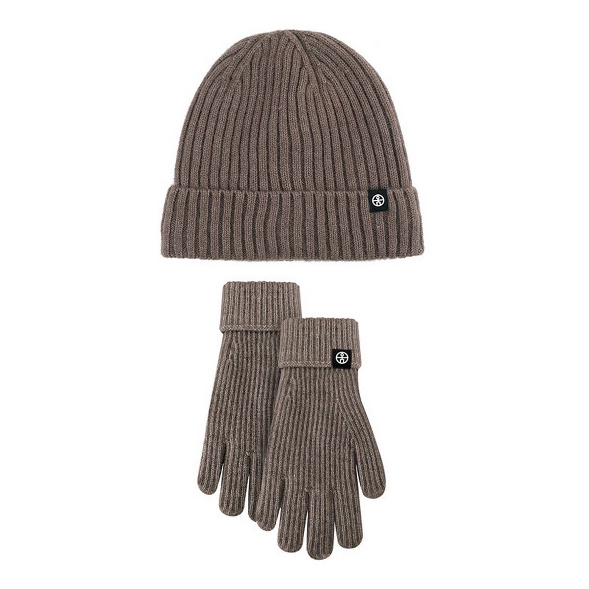 WINTER KNITTED TOUCH SCREEN WINDPROOF WARM SUIT