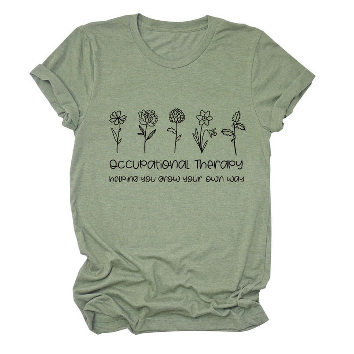 Women?™s Short Sleeve Tee, Round Neck Print Top_CWTTS1491