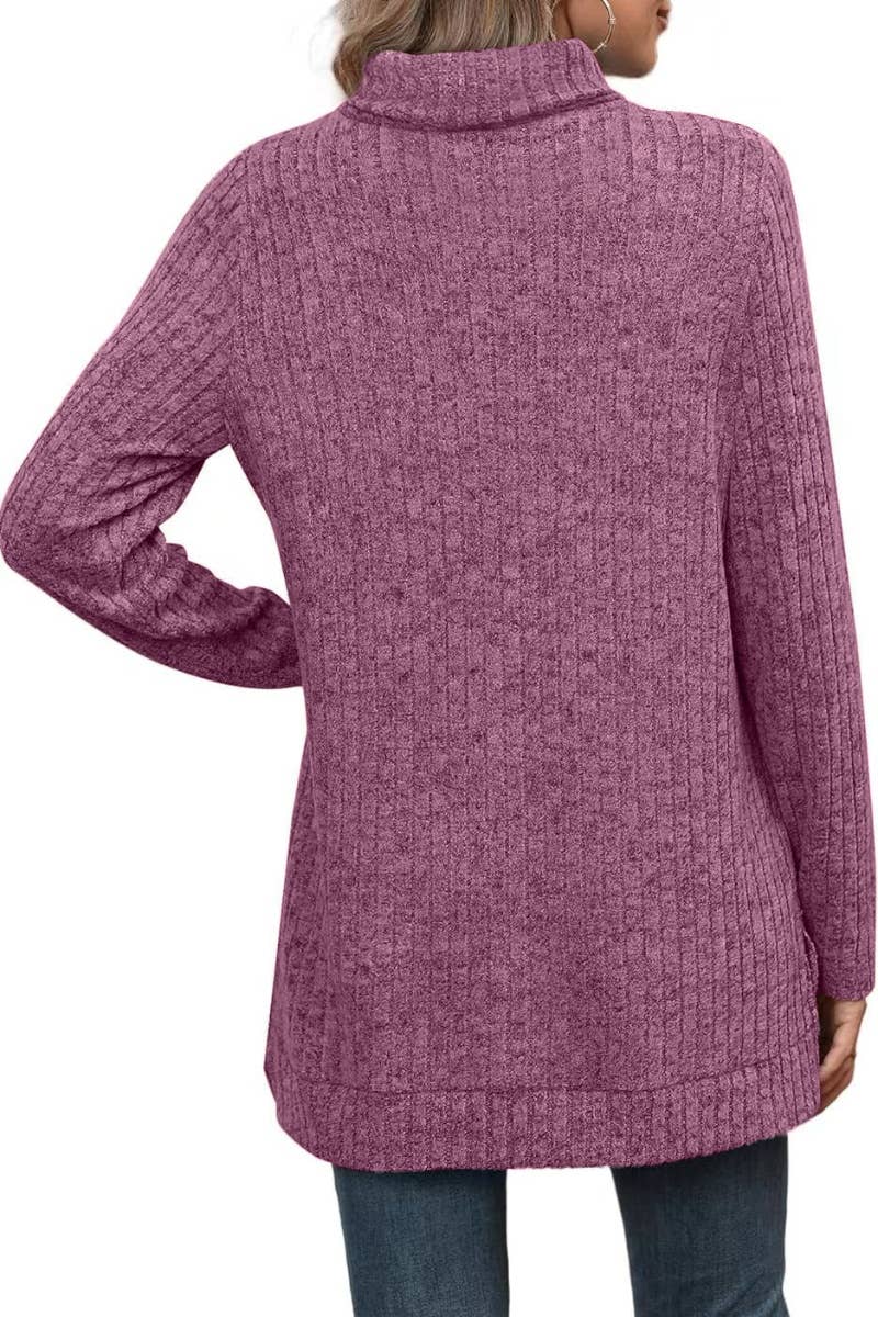 CWOSWL6444_WINTER TURTLENECK SWEATER WITH LONG SLEEVES