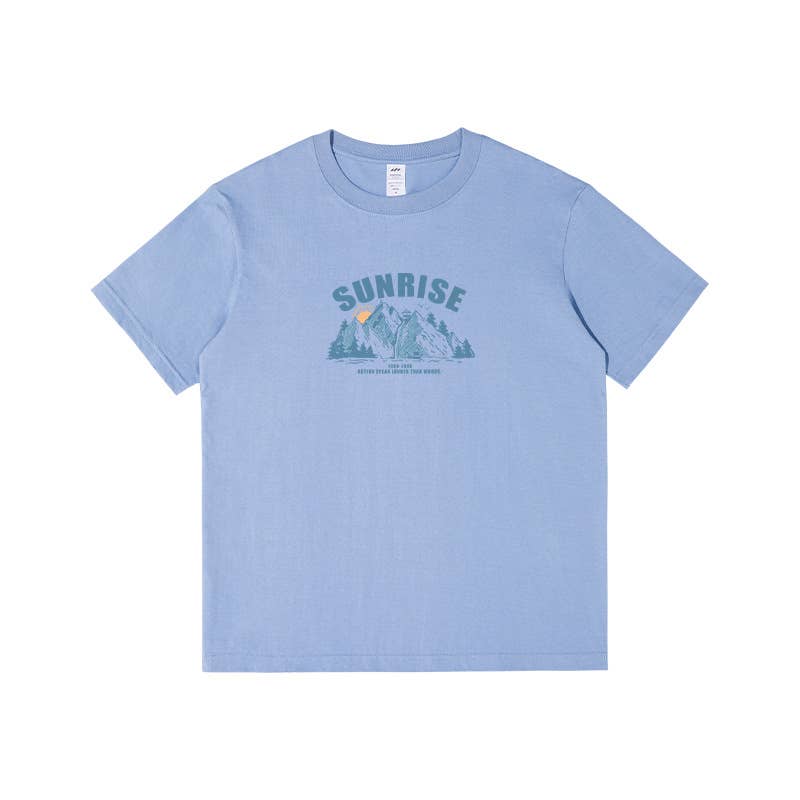 CWTTS0935_ALPHABET PRINT ROUND NECK LOOSE CASUAL T SHIRT