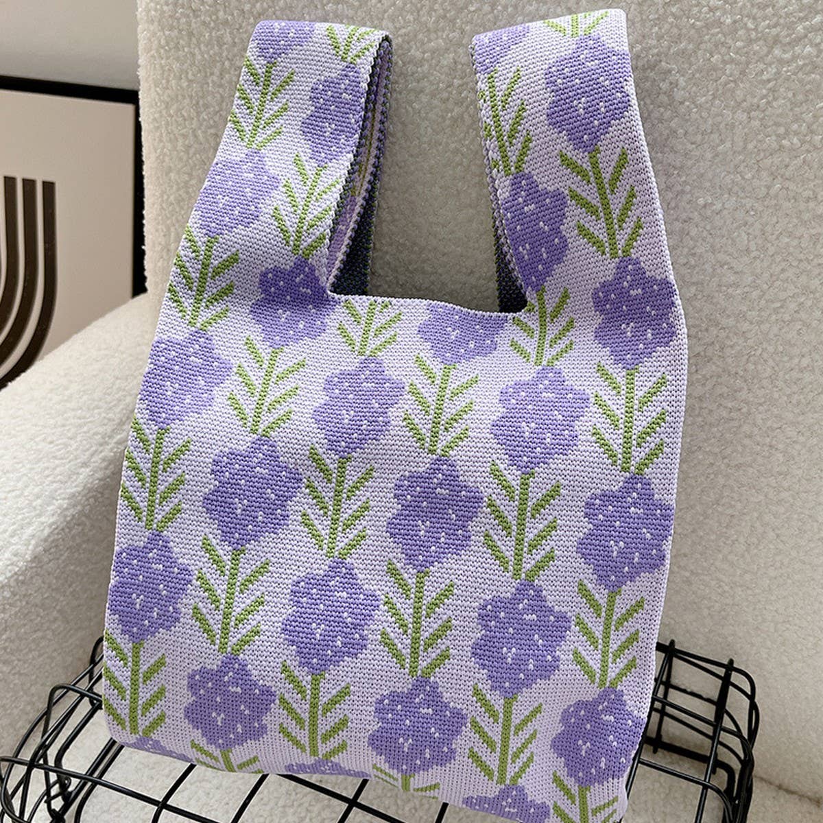 CUAB00620_STRIPED LARGE TOTE BAG WOMEN¡¯S SHOULDER HANDBAG