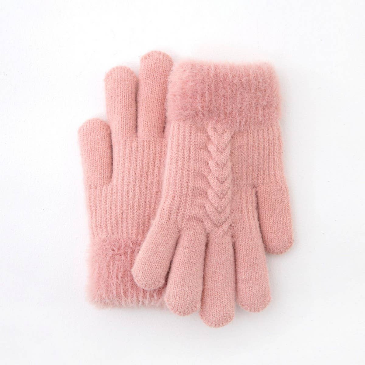 CWAG00570_KIDS WINTER PLUSH DOUBLE LAYER WARM GLOVES
