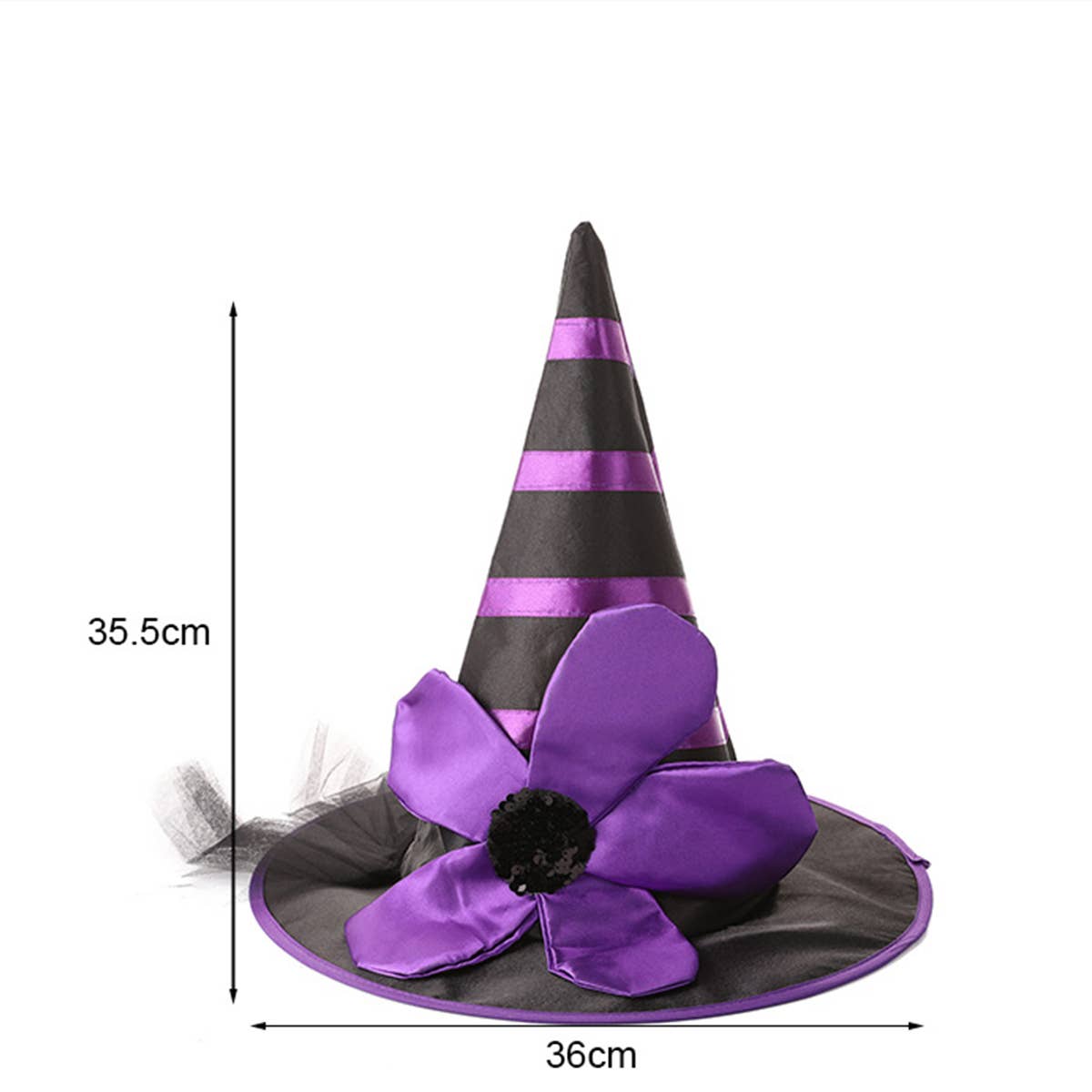 CWAH4025_HALLOWEEN FLOWER PARTY WITCH HAT