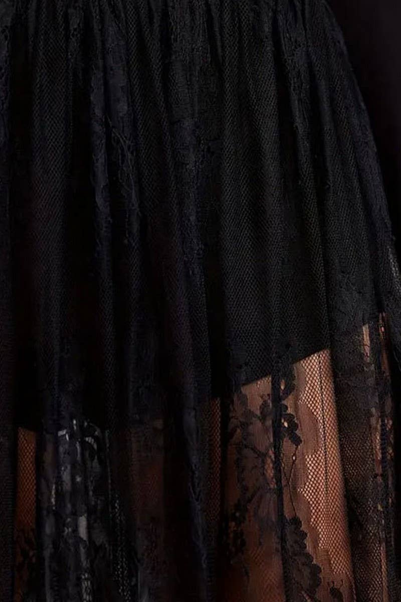 CWBLS0167_LACE SEE-THROUGH SEXY SKIRT