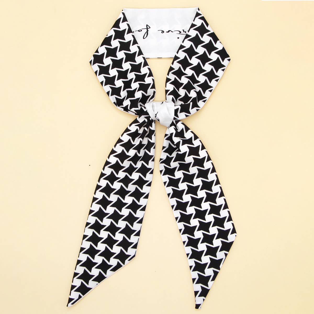 Floral Letter Ribbon Scarf for Hair and Bag