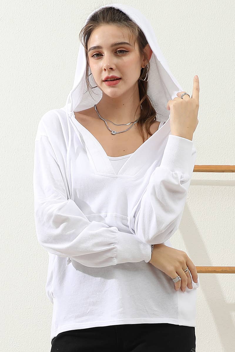 CWTTL1451_Basic Lightweight Pullover Hoodie Sweatshirt