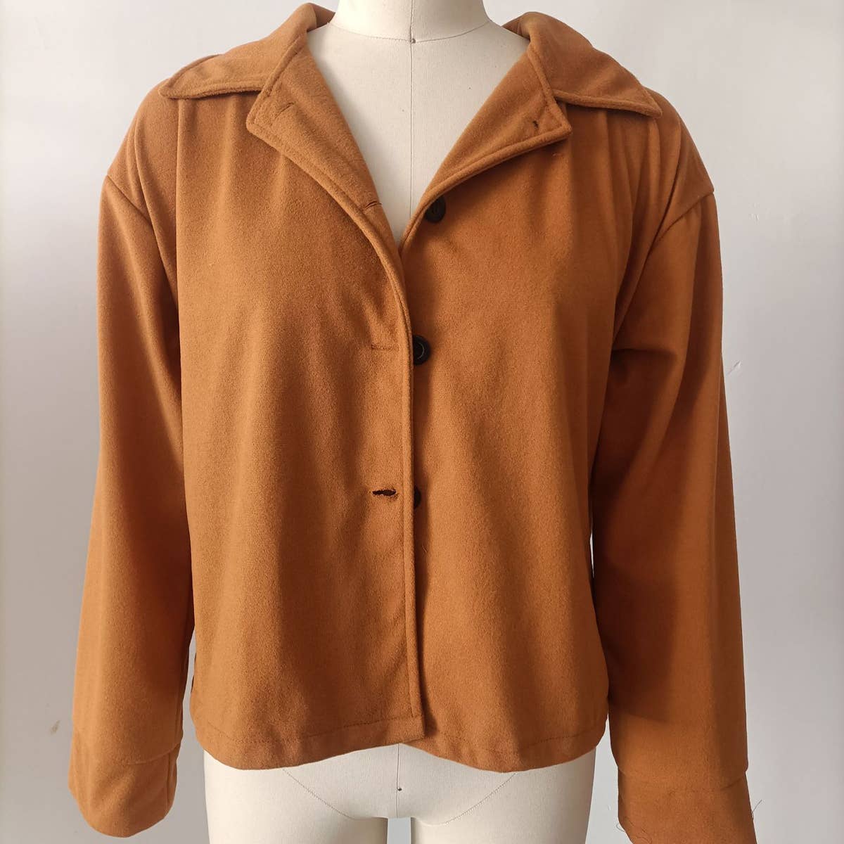 CASUAL OFFICE LONG SLEEVE BUTTON SHORT SMALL SUIT