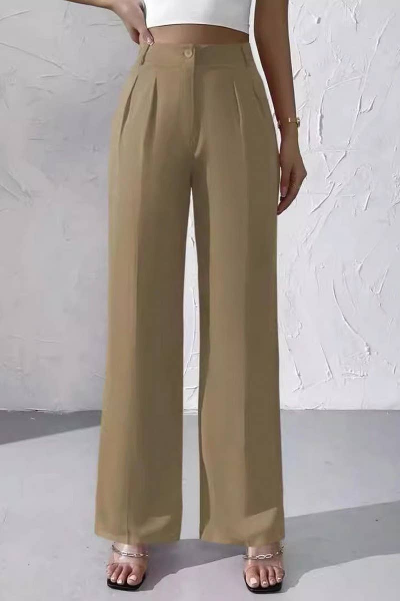 CWBLP1976_CHIC HIGH-WAISTED DRAPED WIDE LEG TROUSERS