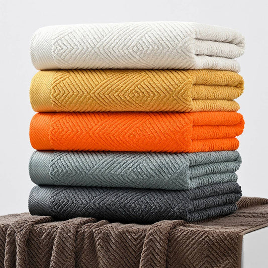 HOUSEHOLD THICK BATH TOWEL THREE PIECE SET