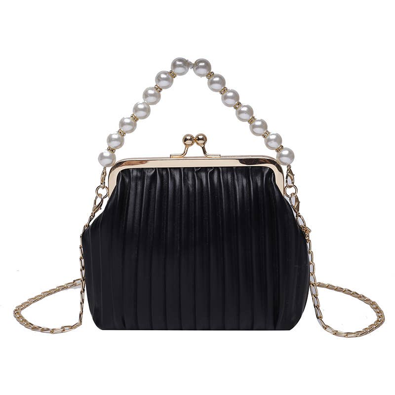 Pearl shell bag diagonally across the body