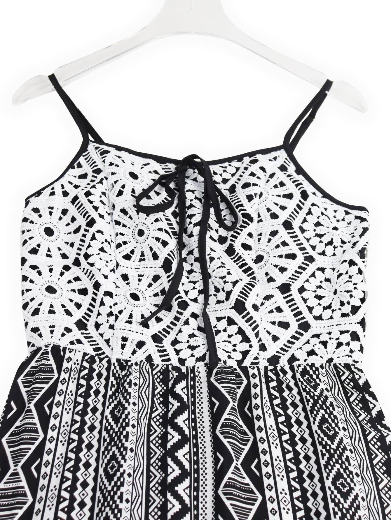 Bohemian-style loose halter print dress