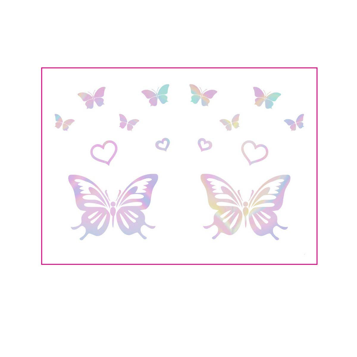Holographic Eyeliner Tattoos ? Butterfly Makeup