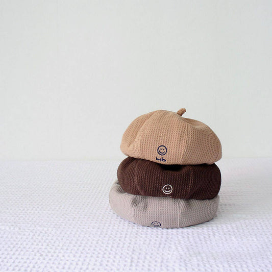 CHILDREN'S SIMPLE AND FASHIONABLE SMILEY BERET_CWAH2922