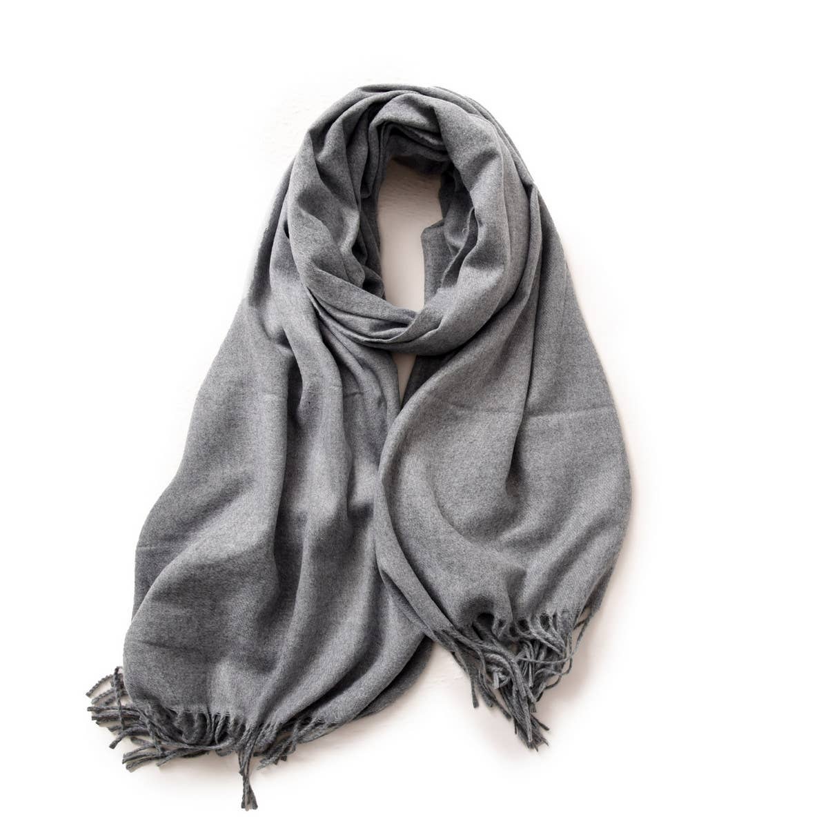 Winter Scarf Shawl - Soft Warm Fringe Design