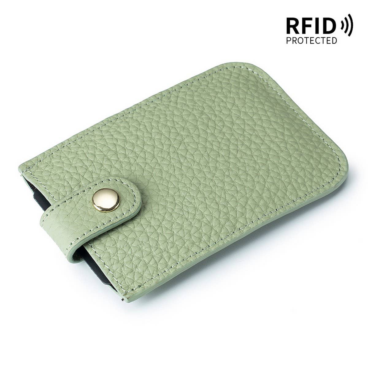 ULTRA-THIN LAYERED DRAWSTRING LEATHER CARD HOLDER_CWAB3825
