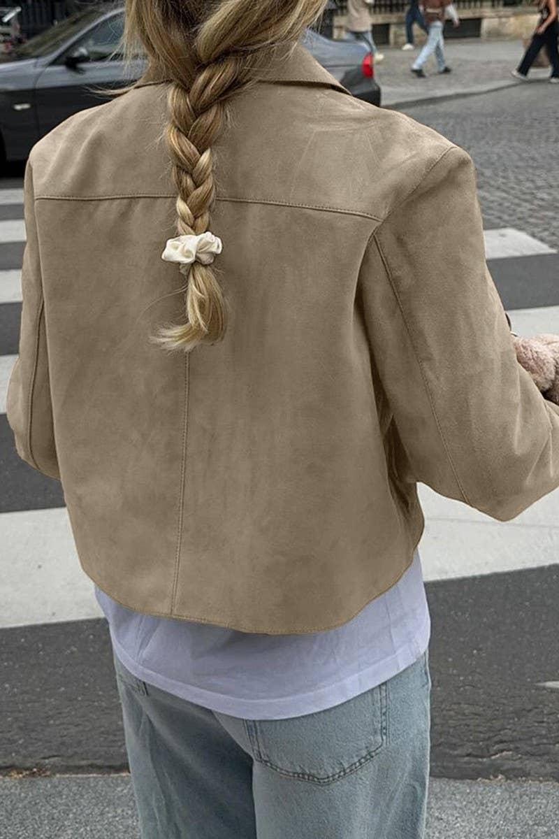 CWOCO00198_COMMUTER BUTTON SOLID COLOR LONG-SLEEVED JACKET