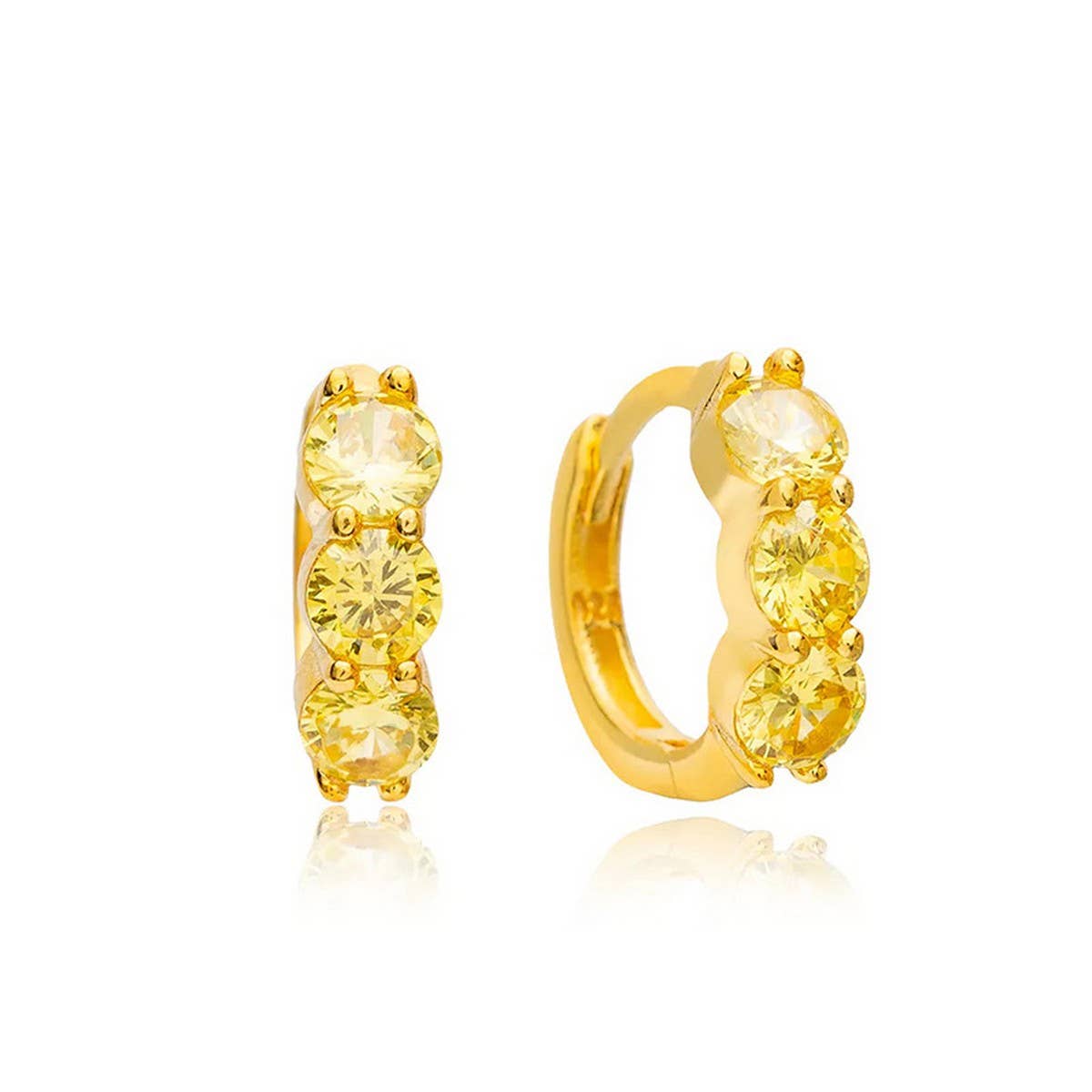 EUROPEAN AND AMERICAN COLORED GEMSTONE EARRINGS_CWAJE1765