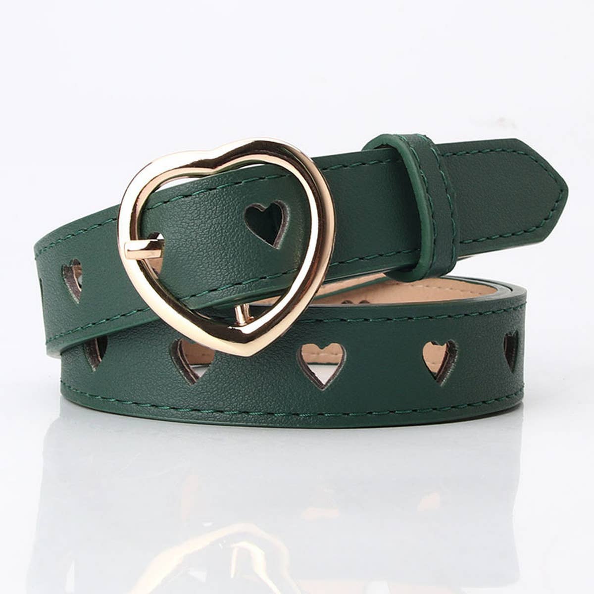 CWABE0910_VERSATILE HEART HOLLOW PIN BUCKLE BELT