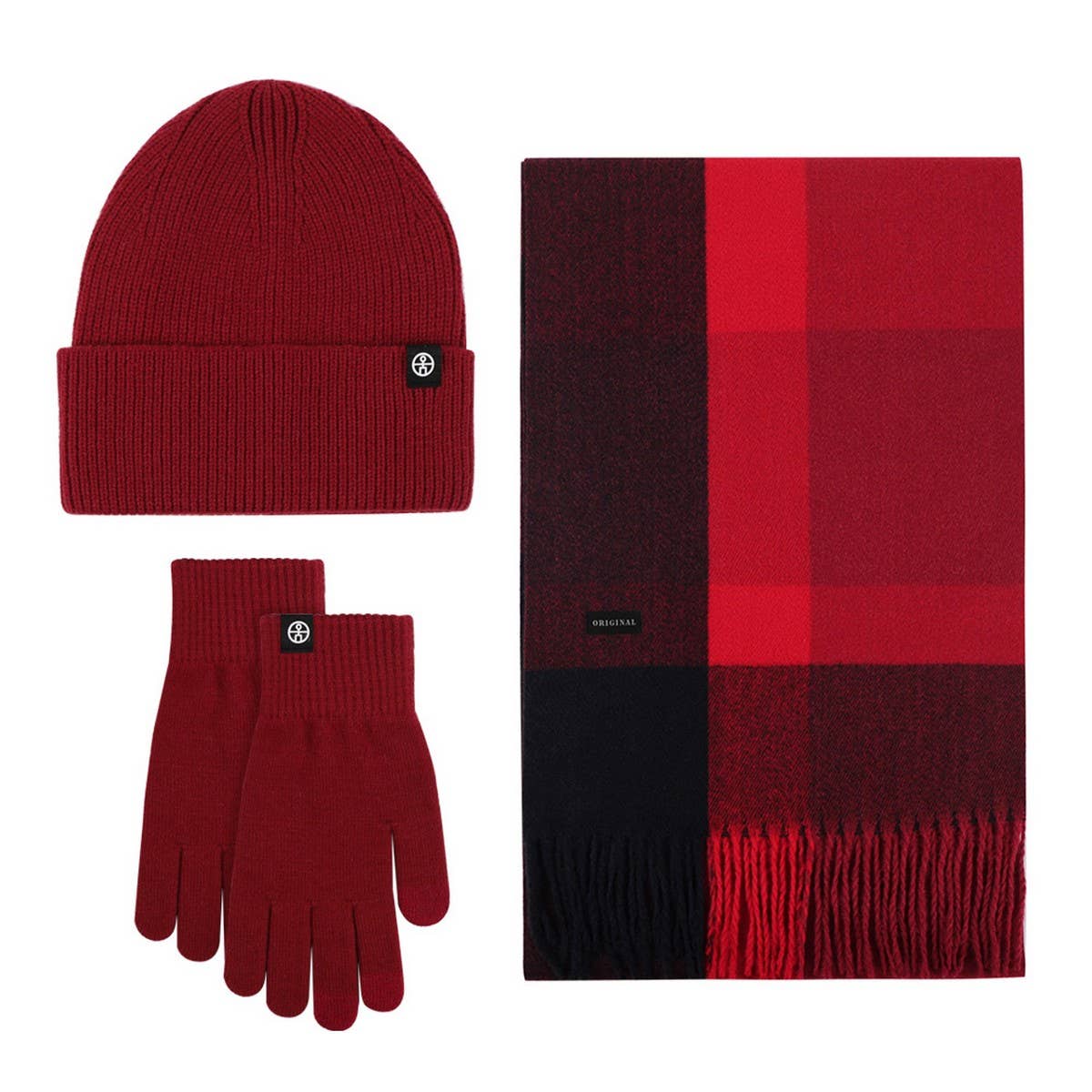 WINTER SHAWL COLD-PROOF THICKENED KNITTED SUIT