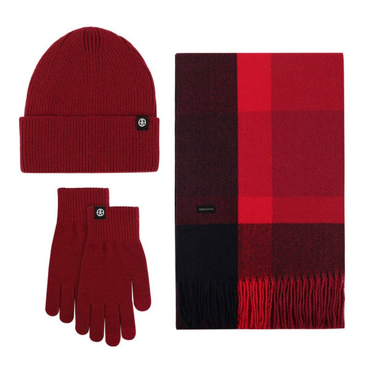 WINTER SHAWL COLD-PROOF THICKENED KNITTED SUIT