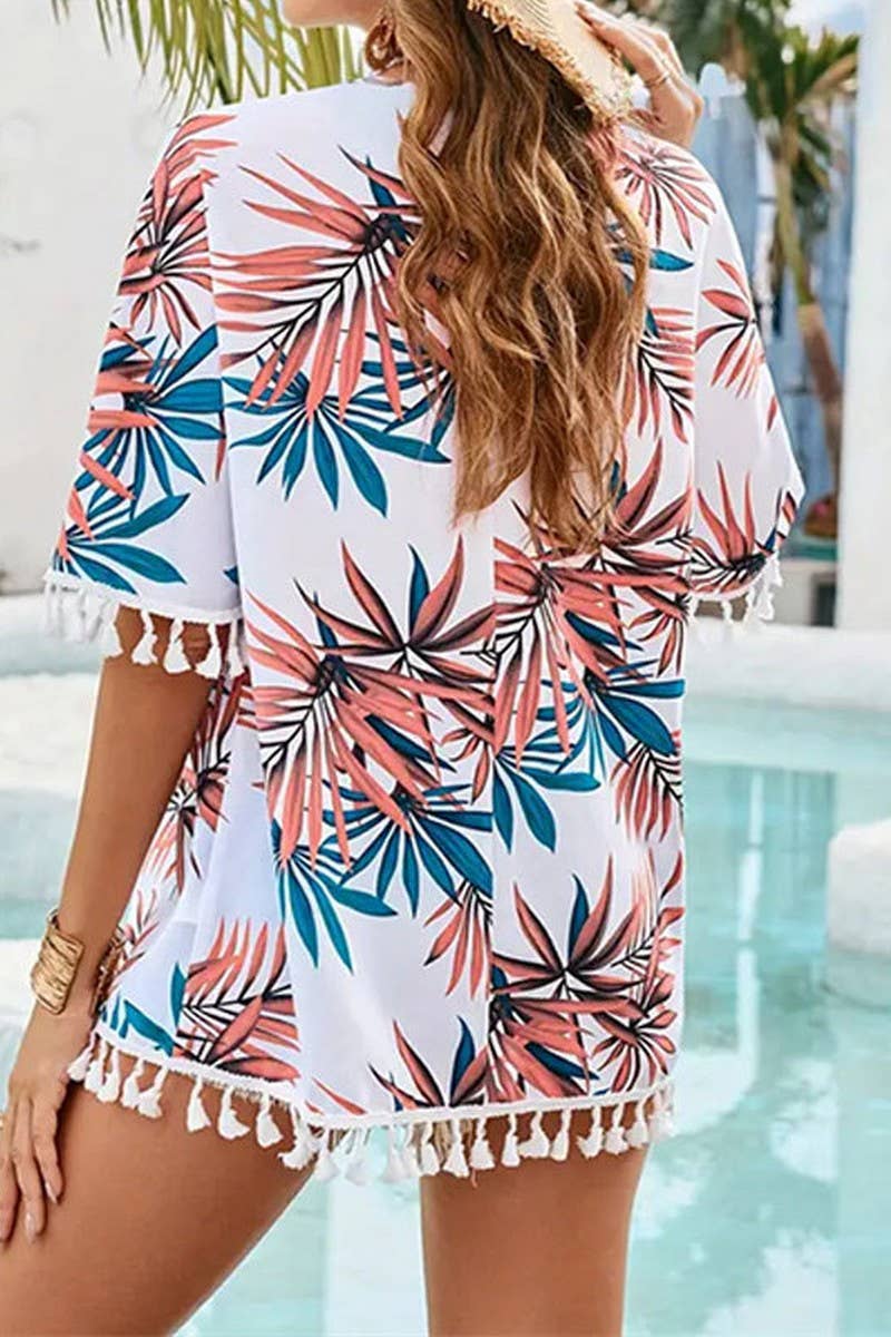 CWOCAS0065_TASSEL PRINT SUNSCREEN LOOSE SHIRT