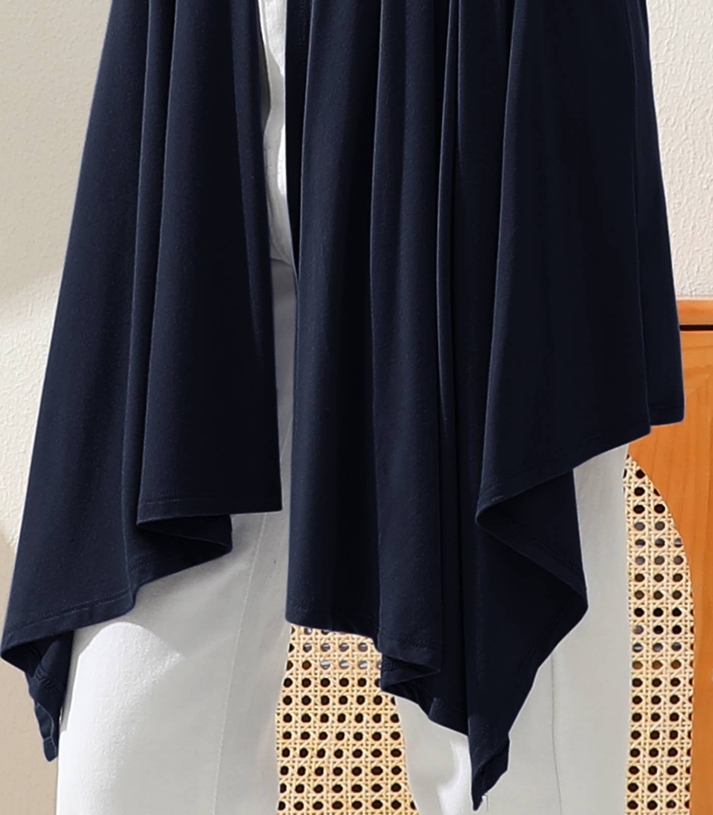 AWTL073_Long Sleeve Casual Open Front Long Cardigan