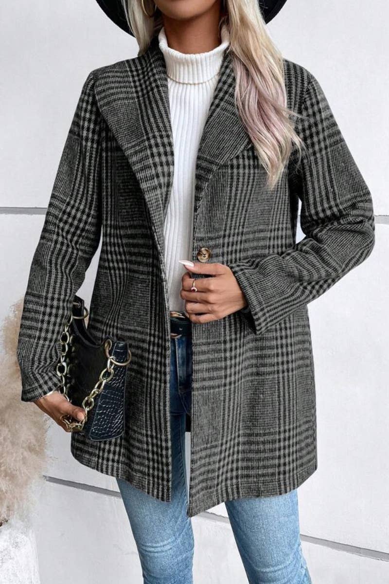 CWOCO0263_AUTUMN-WINTER FASHION LAPEL WOOL PLAID COAT