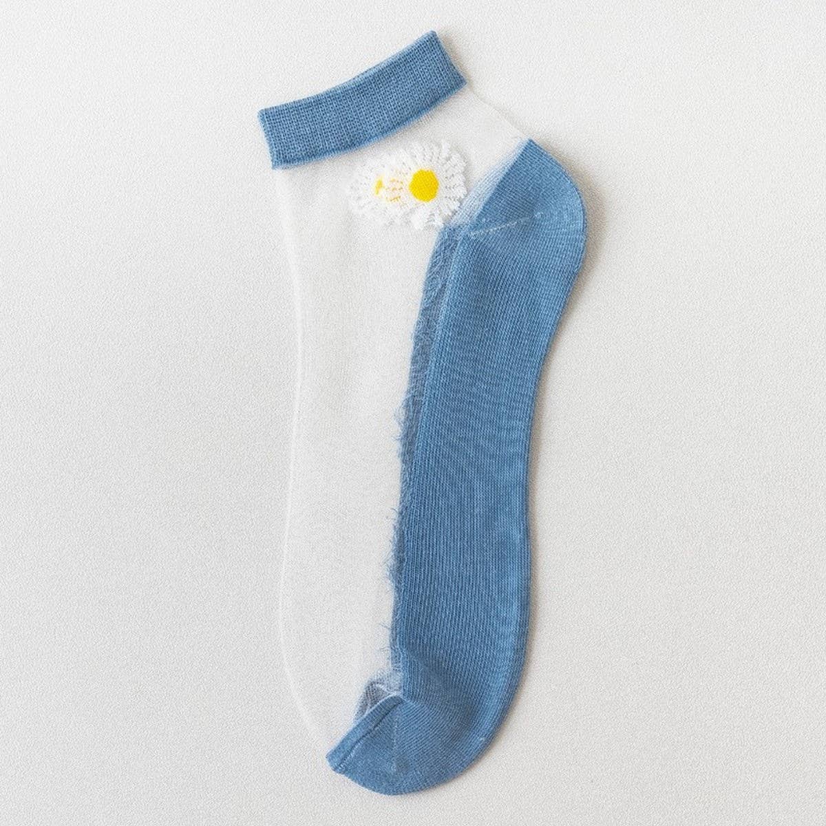 SUMMER WOMEN'S BREATHABLE PRINT SHEER SOCKS
