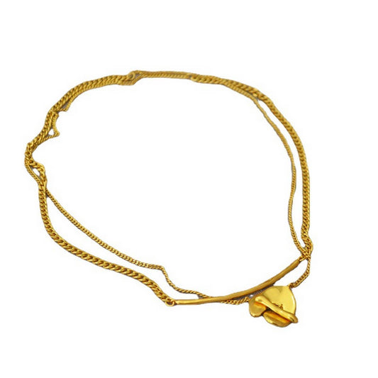 RETRO NICHE DESIGN DOUBLE-LAYER NECKLACE_CWAJE2133