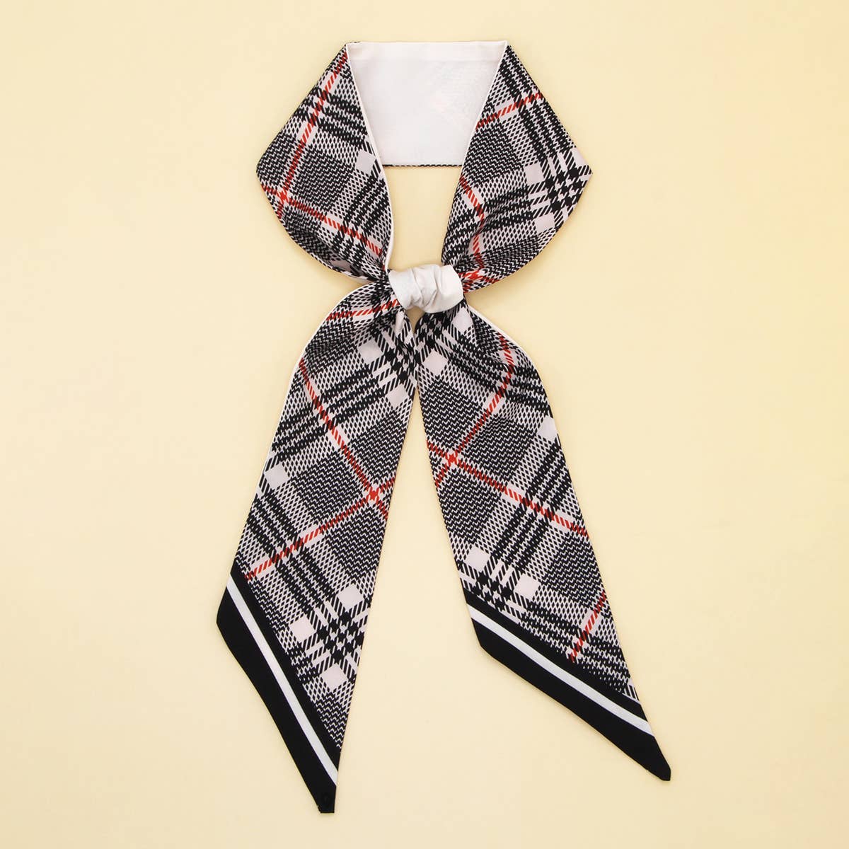 Long Versatile Silk Scarf - Bow Tie Headband