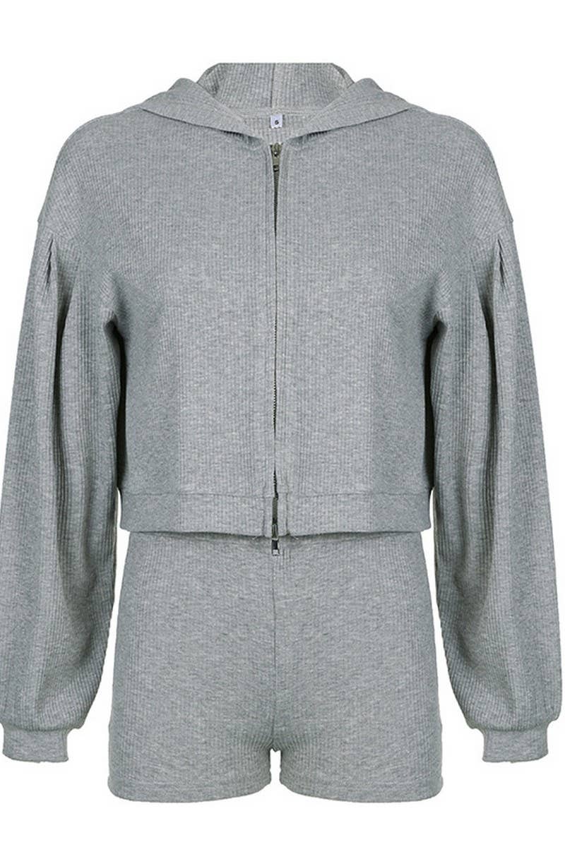 CWSTB00478_2025 FALL ZIP UP HOODIE CROP TOP 3 PIECE SET