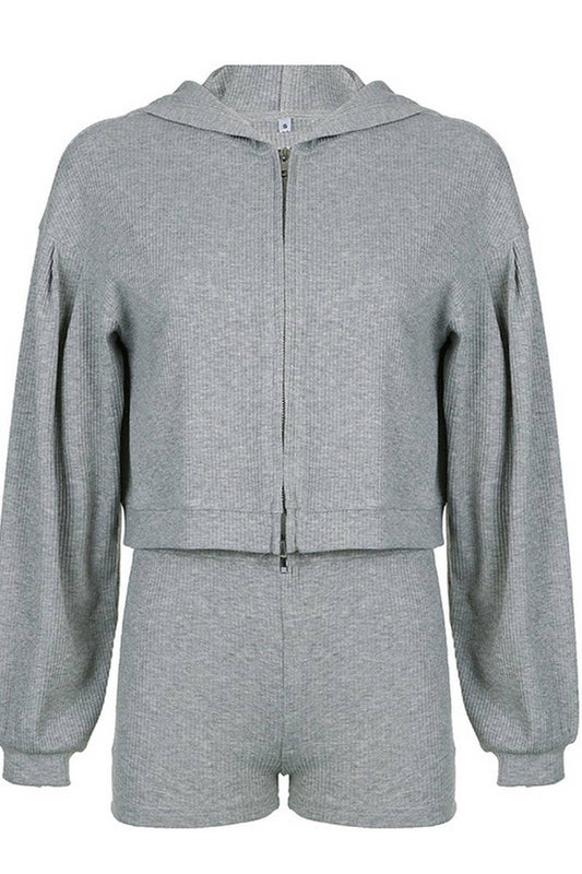 CWSTB00478_2025 FALL ZIP UP HOODIE CROP TOP 3 PIECE SET