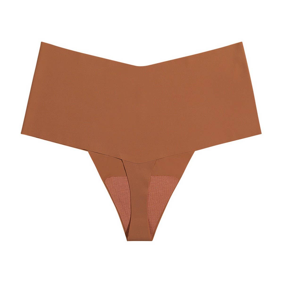 HIGH WAISTED LARGE SIZE SEAMLESS ICE SILK THONG