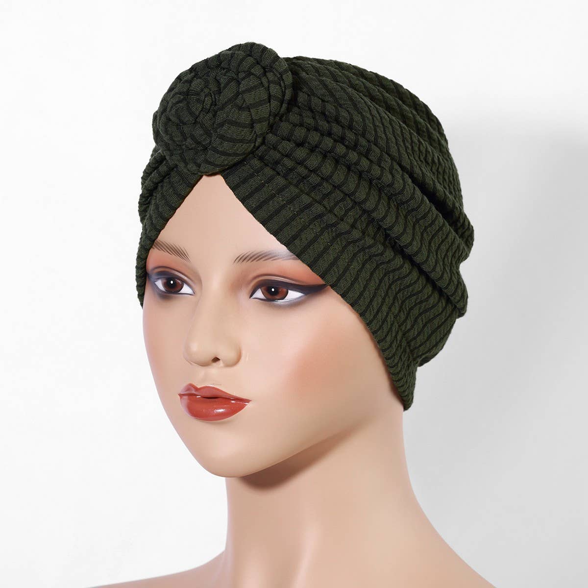 CLASSIC THICKENED ELASTIC FLORAL HEADSCARF