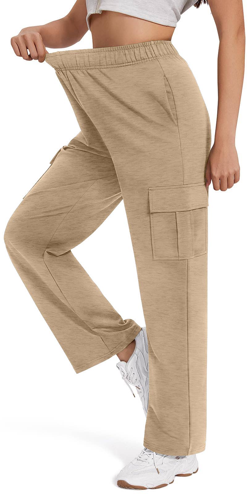 CASUAL JOGGING ELASTICATED WAIST WIDE LEG PANTS