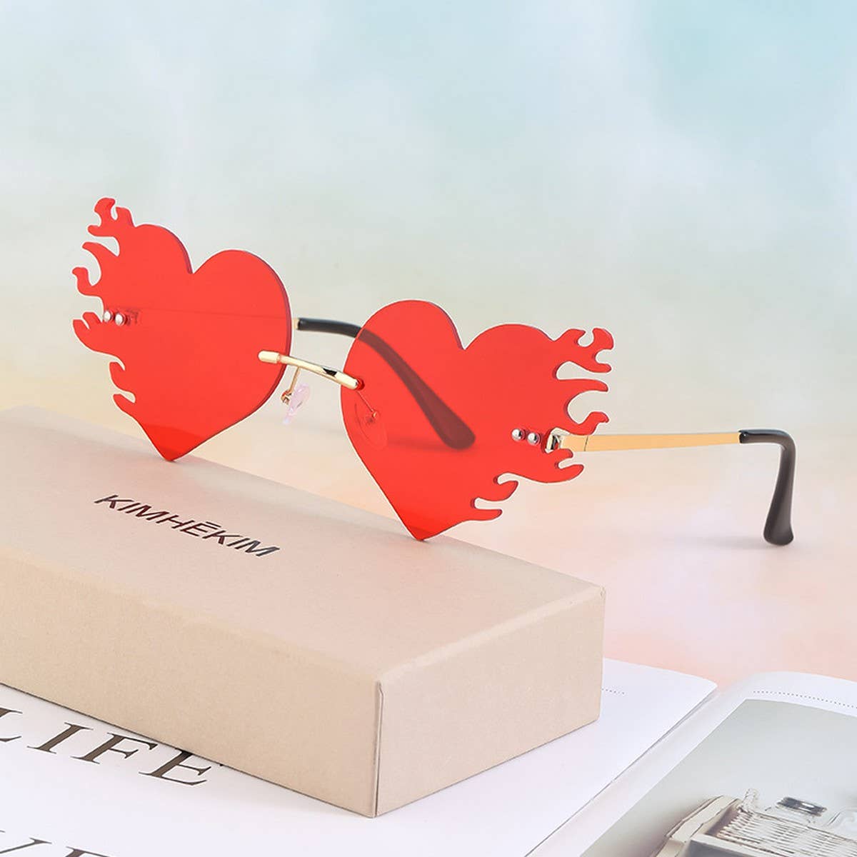 FASHION PERSONALITY HEARTBROKEN LOVE SUNGLASSES_CWASG0703