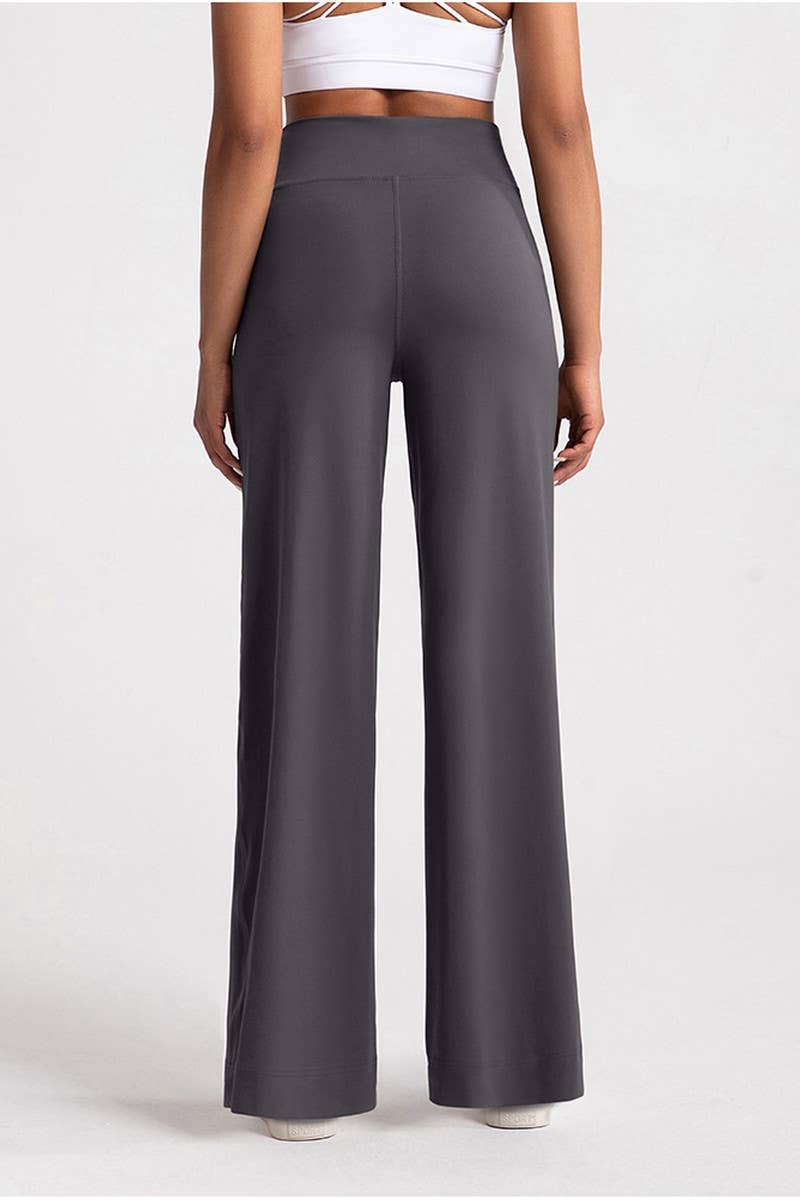 CWBLP1510_LOOSE STRAIGHT DRAWSTRING SPORTS YOGA PANTS