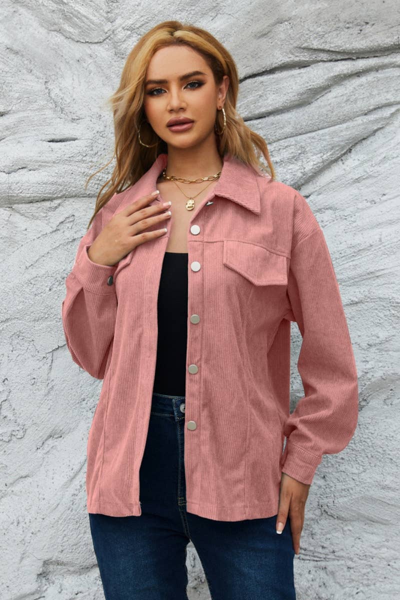 CWTSTL2121_WINTER CORDUROY LONG SLEEVE SHIRT TOP