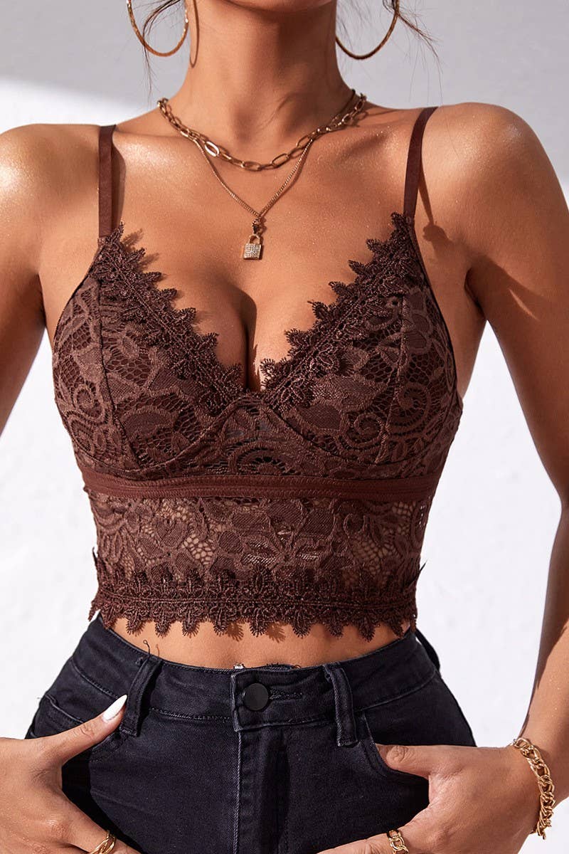 CWTTK0744_LACE DEEP V SUSPENDER NAVEL-EXPOSED VEST TOP