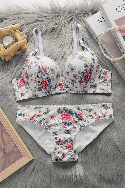 CWMU00278_PRINTED SEXY UNDERWIRE BRA SET