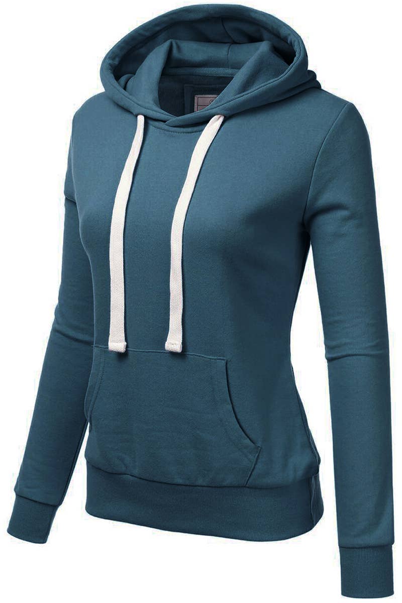 AWOHOL193_Basic Lightweight Pullover Hoodie