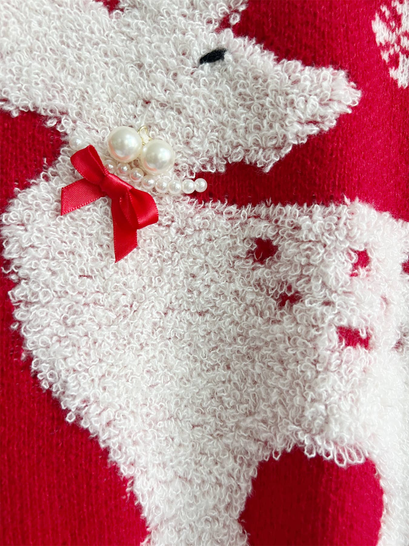 Christmas reindeer jacquard knitted sweater