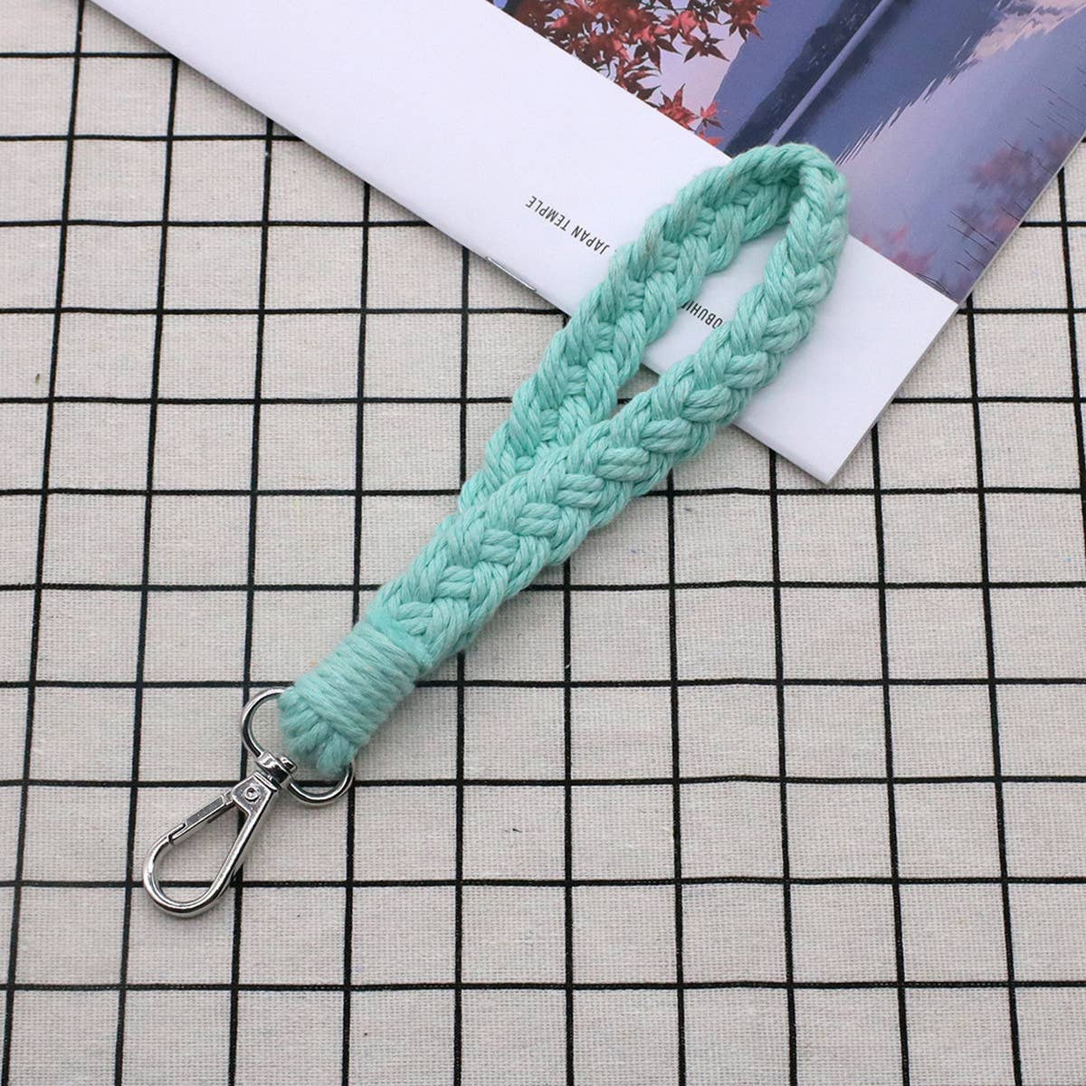 HAND-WOVEN KEYCHAIN BRACELET