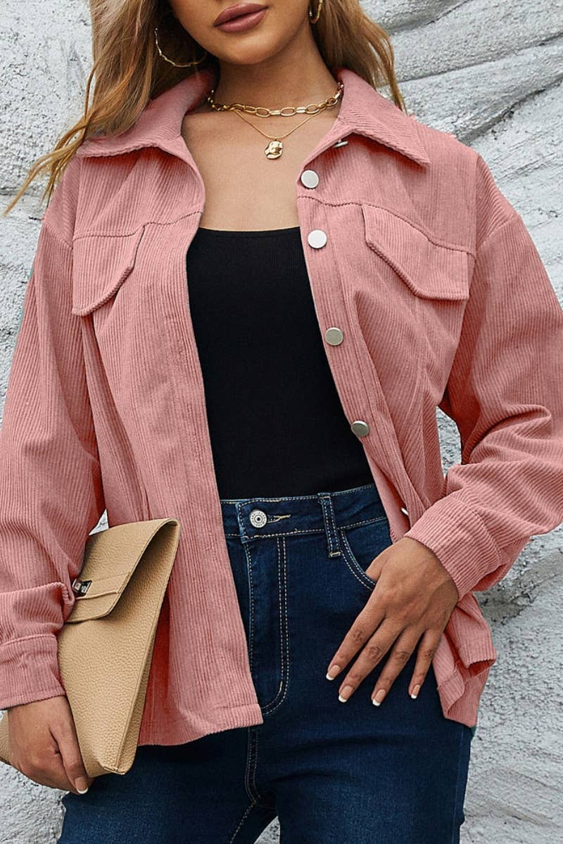 CWTSTL2121_WINTER CORDUROY LONG SLEEVE SHIRT TOP