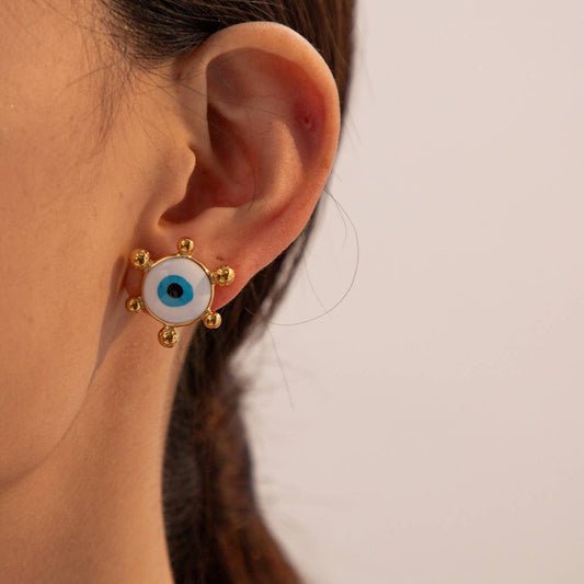 RETRO DRIPPING NEW DEVIL'S EYE EARRINGS_CWAHA0922