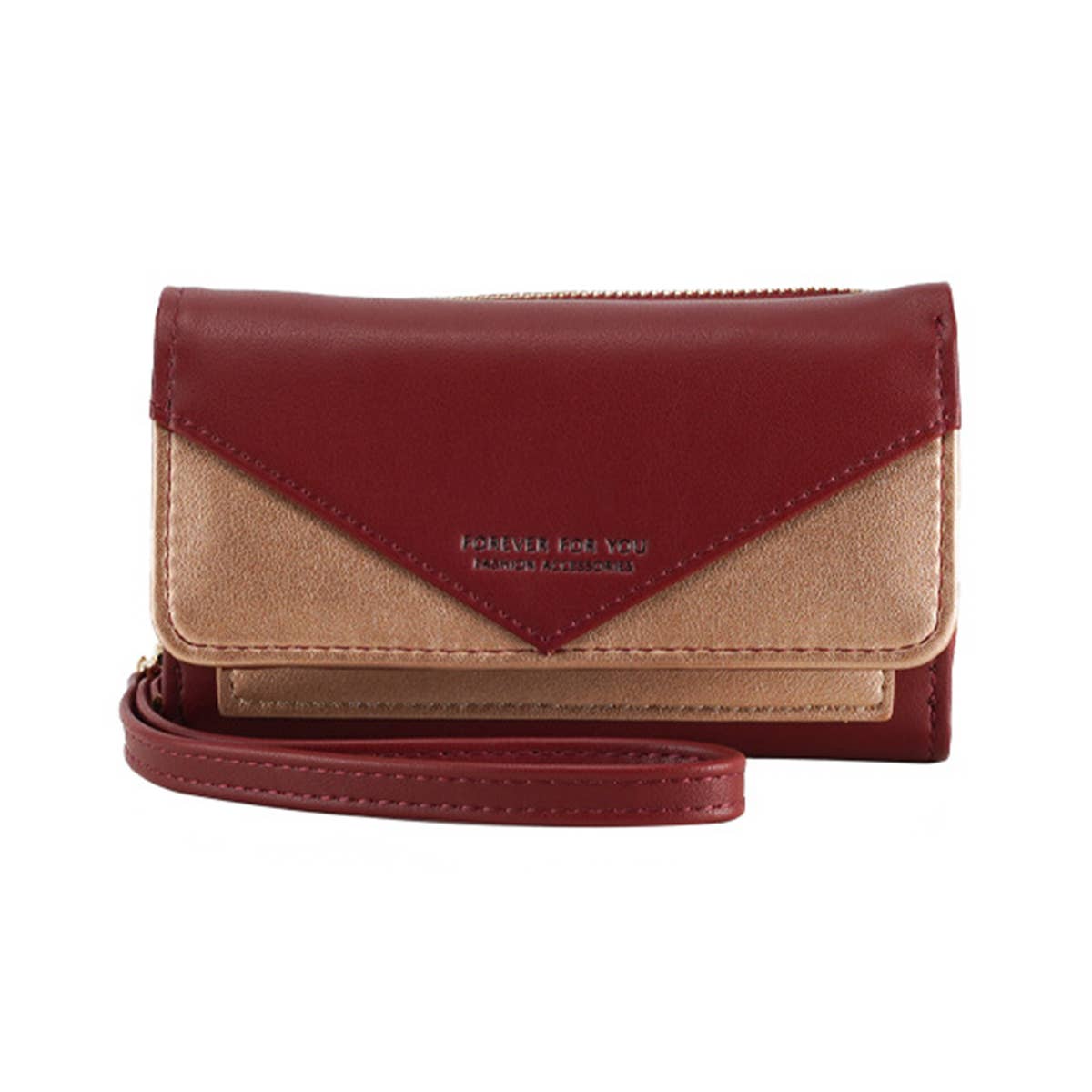 WOMEN EXQUISITE AND SIMPLE CONTRAST WALLET_CWAB1252