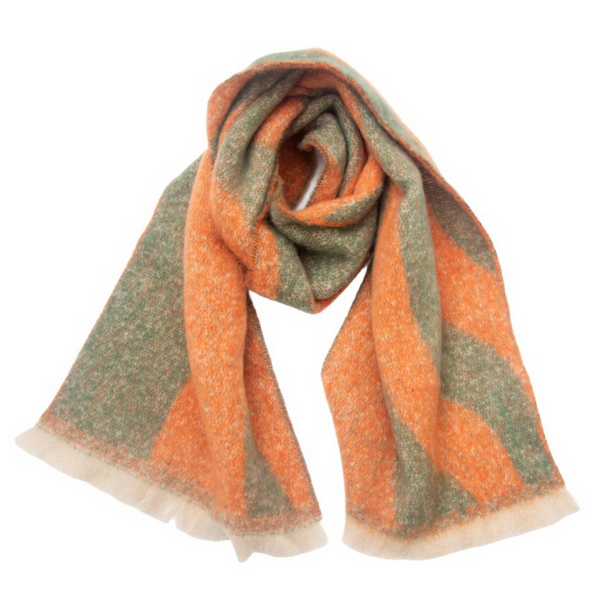 Textured Jacquard Scarf ? Loop Yarn Winter Wrap